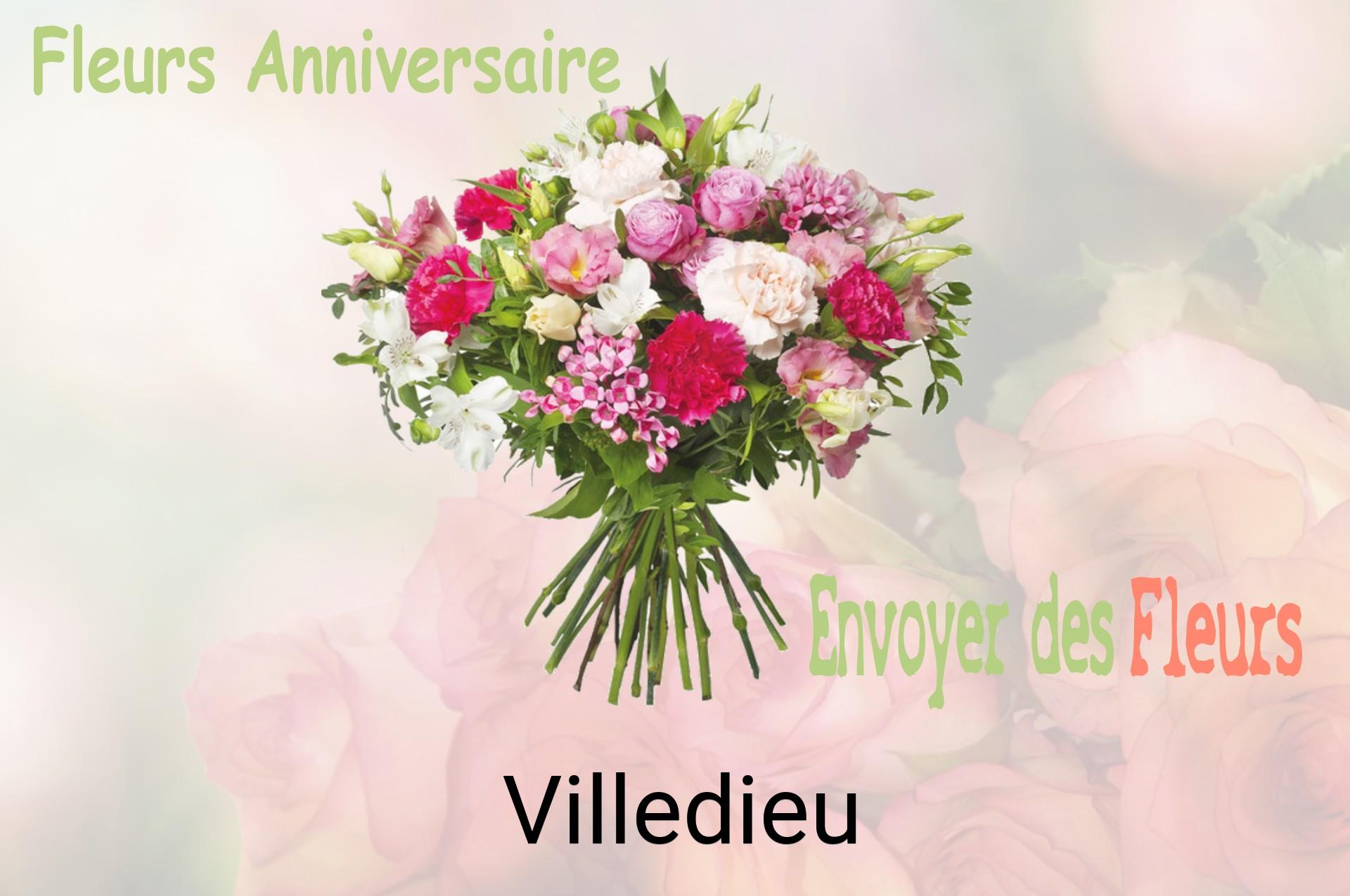 Bouquet de fleurs d’anniversaire livré à Villedieu