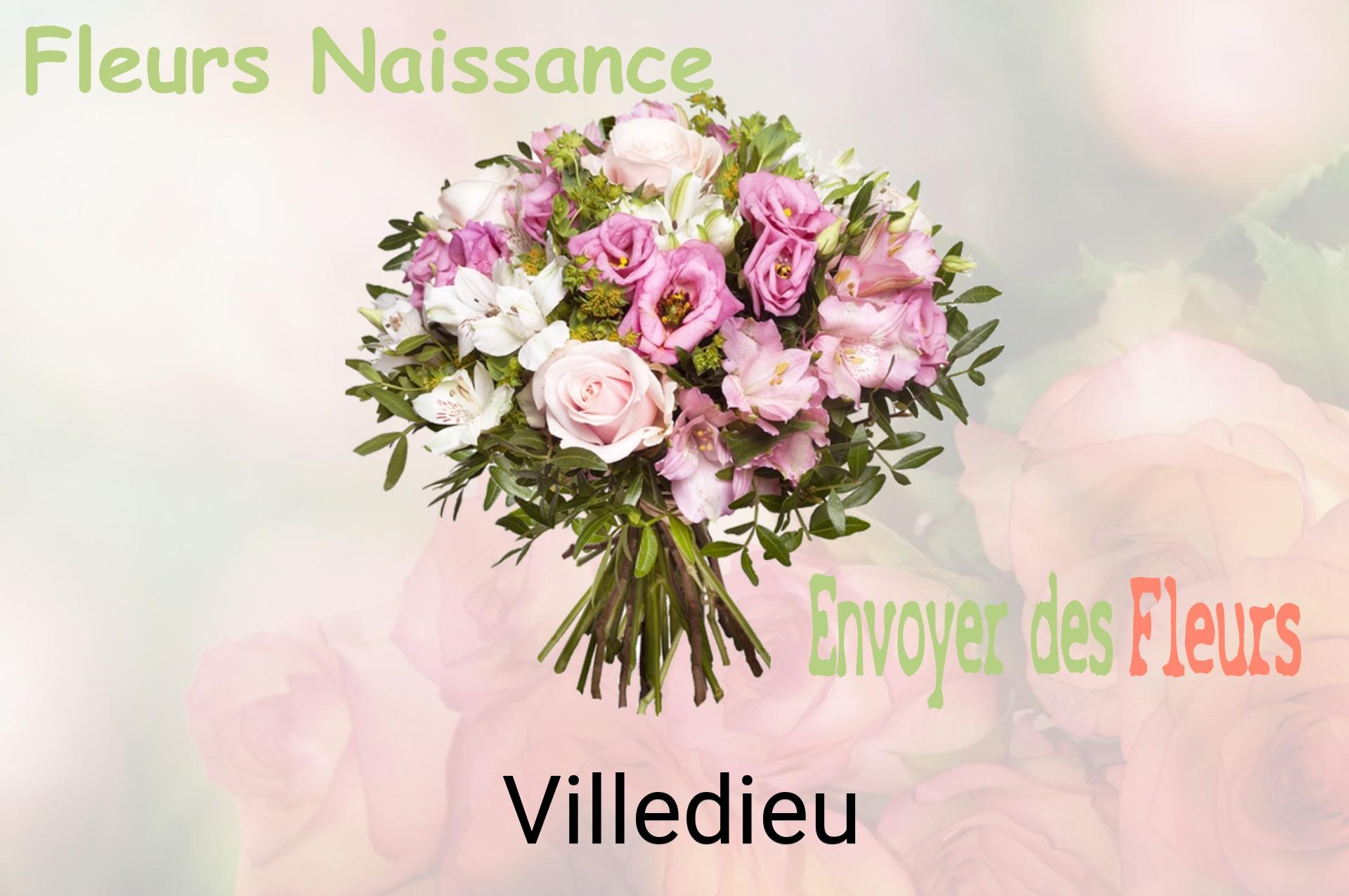 Bouquet de fleurs de naissance livré à Villedieu